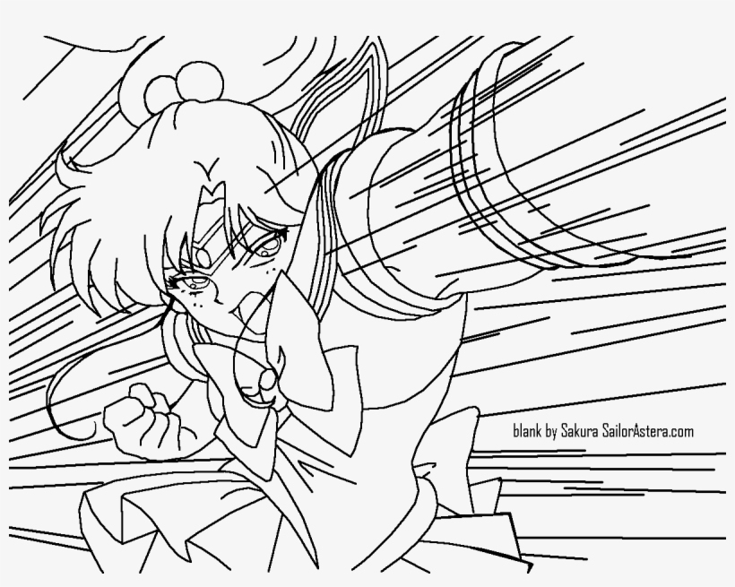 Drawing Sailor Moon 119 - Sailor Jupiter Coloring Page, transparent png #2880512