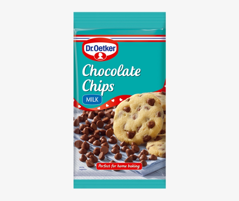 Oetker Milk Chocolate Chips Have A Rich, Creamy Flavour - Chocolate Chips Dr Oetker, transparent png #2881231