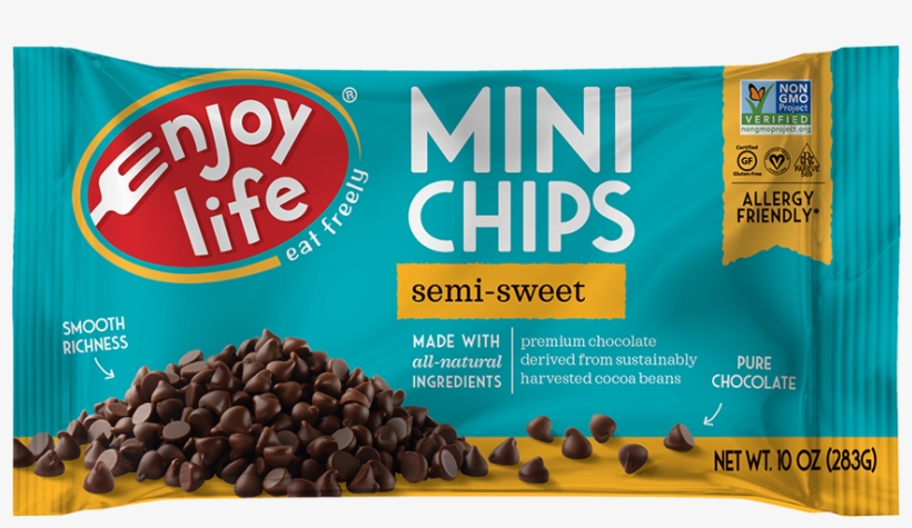 Enjoy Life Semi Sweet Chocolate Chips, transparent png #2881257