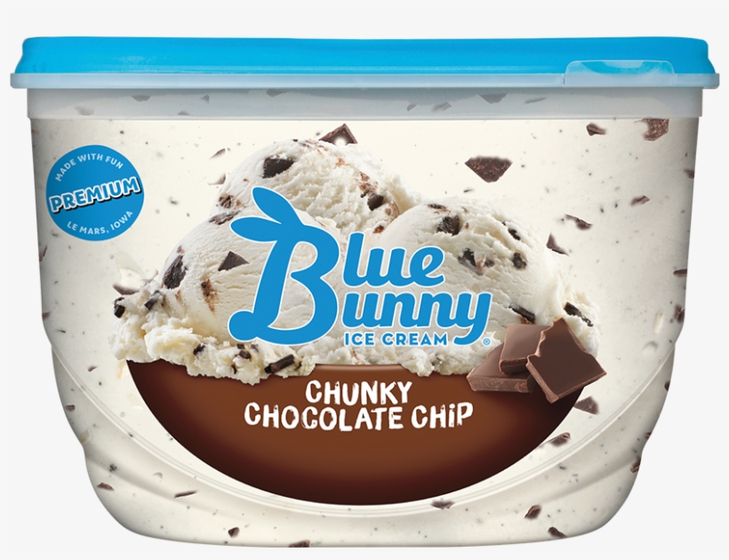 Blue Bunny Chocolate Chip Ice Cream, transparent png #2881312