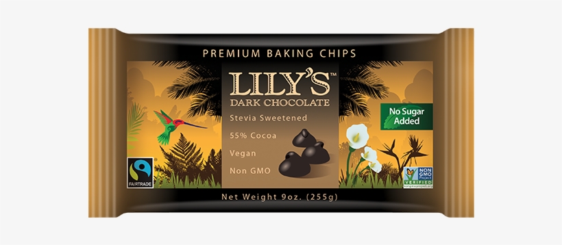 Premium Dark Chocolate Baking Chips - Lily Brand Chocolate Chips, transparent png #2881396