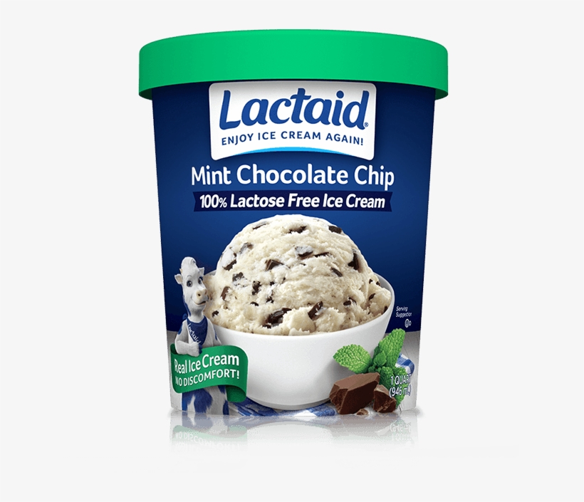 Lactaid® Mint Chocolate Chip Ice Cream - Lactaid Ice Cream, transparent png #2881400