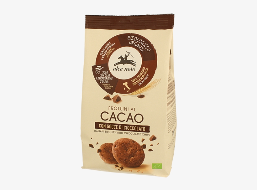 Organic Cocoa Biscuits With Chocolate Chips - Alce Nero Alcen Nero Organic Wholegrain Rice 17.6 Oz, transparent png #2881477
