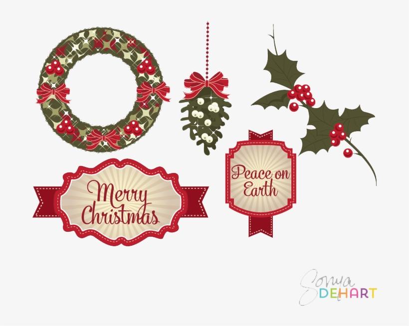 Christmas Elements Png File - Das Foto Des Frohe Weihnacht-paares Karte, transparent png #2881482