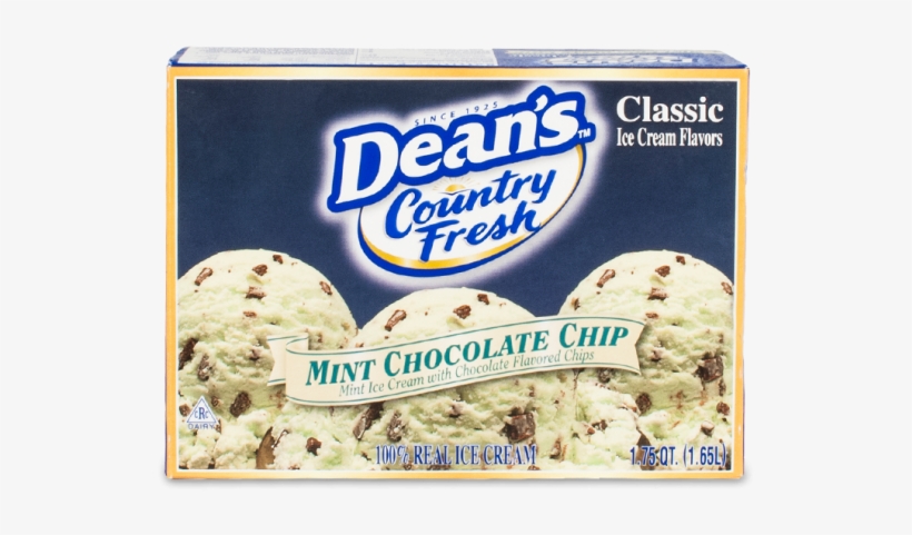 Dean's Country Fresh Classic Mint Chocolate Chip Ice - Deans Mint Chocolate Chip Ice Cream, transparent png #2881641