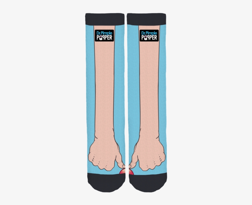 Pimple Popper Crew Socks - Dr Pimple Popper Socks, transparent png #2881999