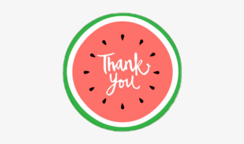 Watermelon Thank You Tags, transparent png #2882277
