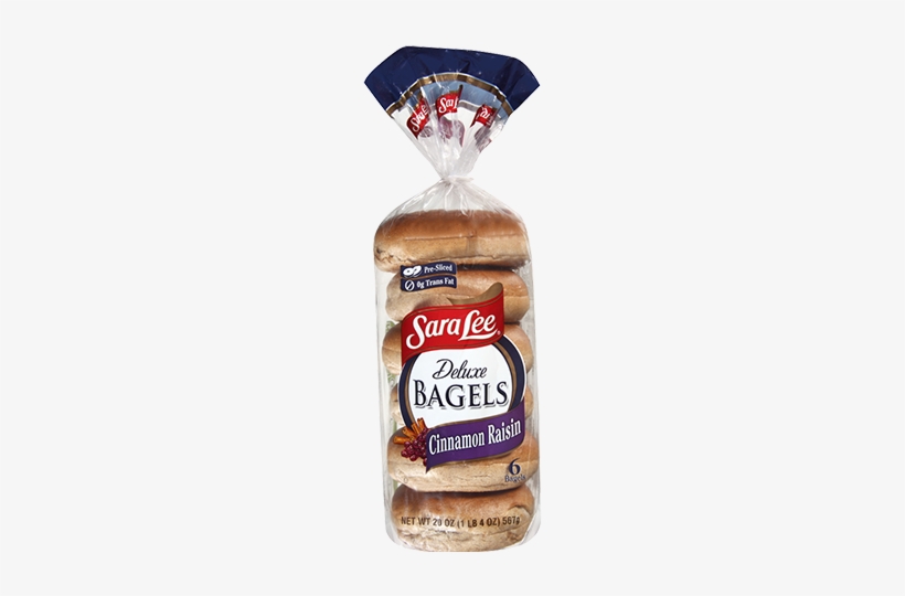 Sara Lee Cinnamon Raisin Bagels - Sara Lee Bagels Cinnamon, transparent png #2882563