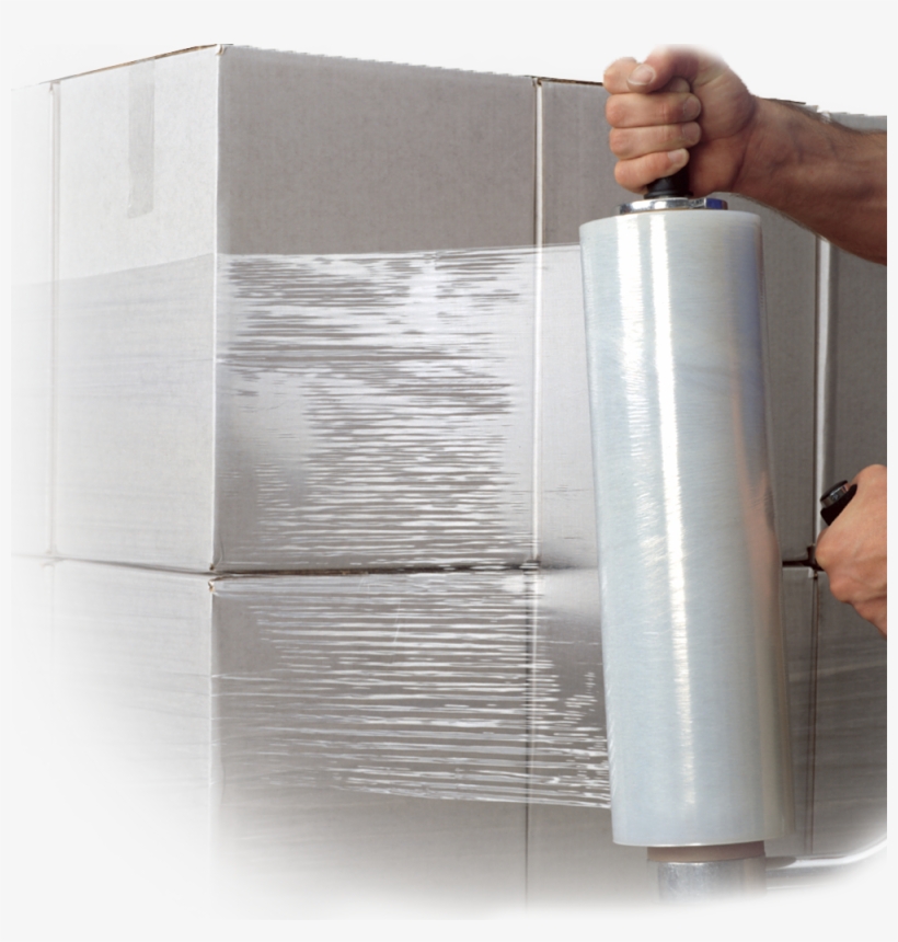 Plastic Cling Wrap - Hand Stretch Film, transparent png #2882588