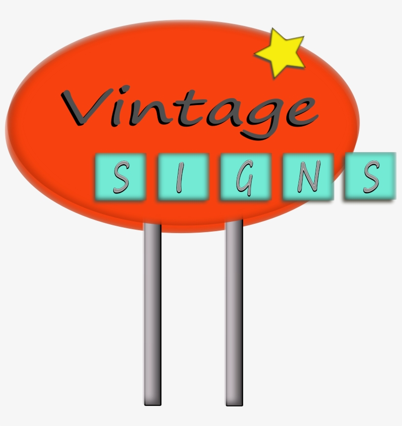 Retro Sign Clipart Transparent, transparent png #2882616