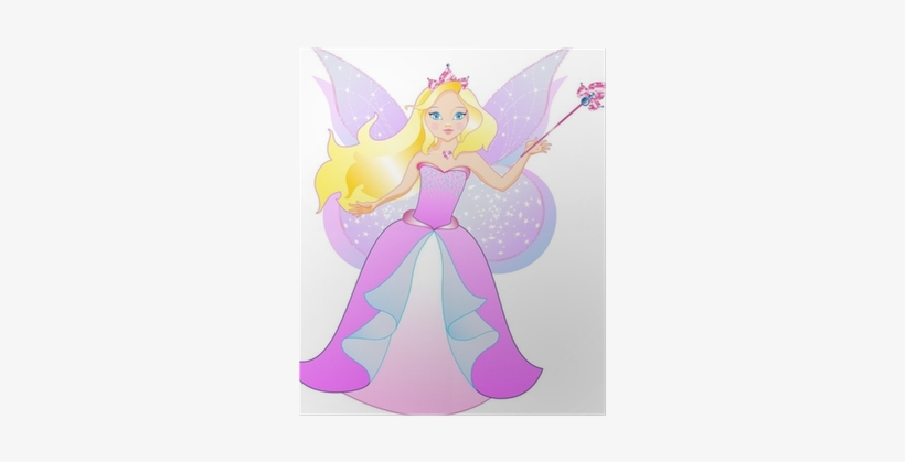 The Princess Has The Wings And Magic Wand Poster • - Wall, transparent png #2882843