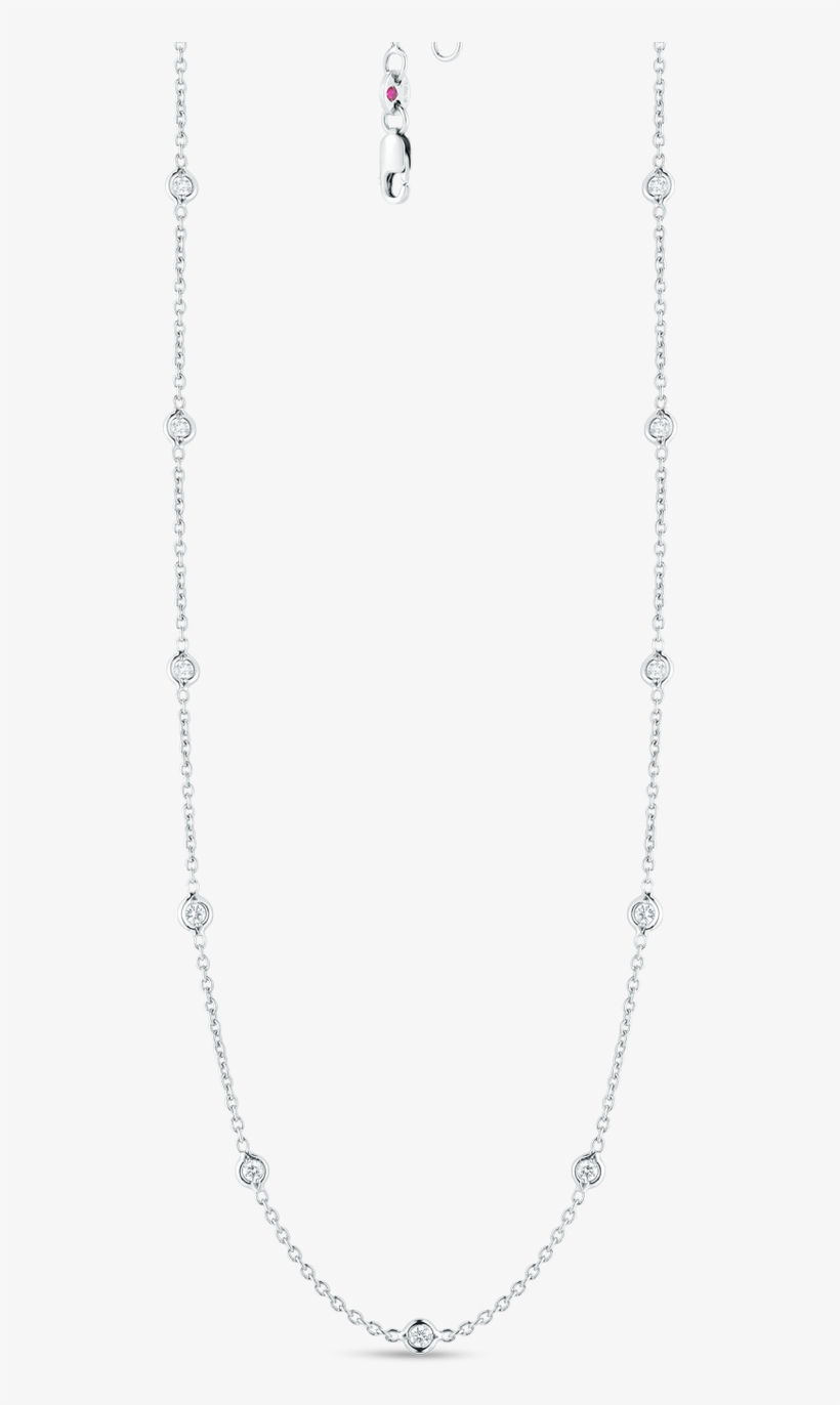 Roberto Coin Diamonds By The Inch 18k White - Diamond By The Inch Necklace, transparent png #2883253