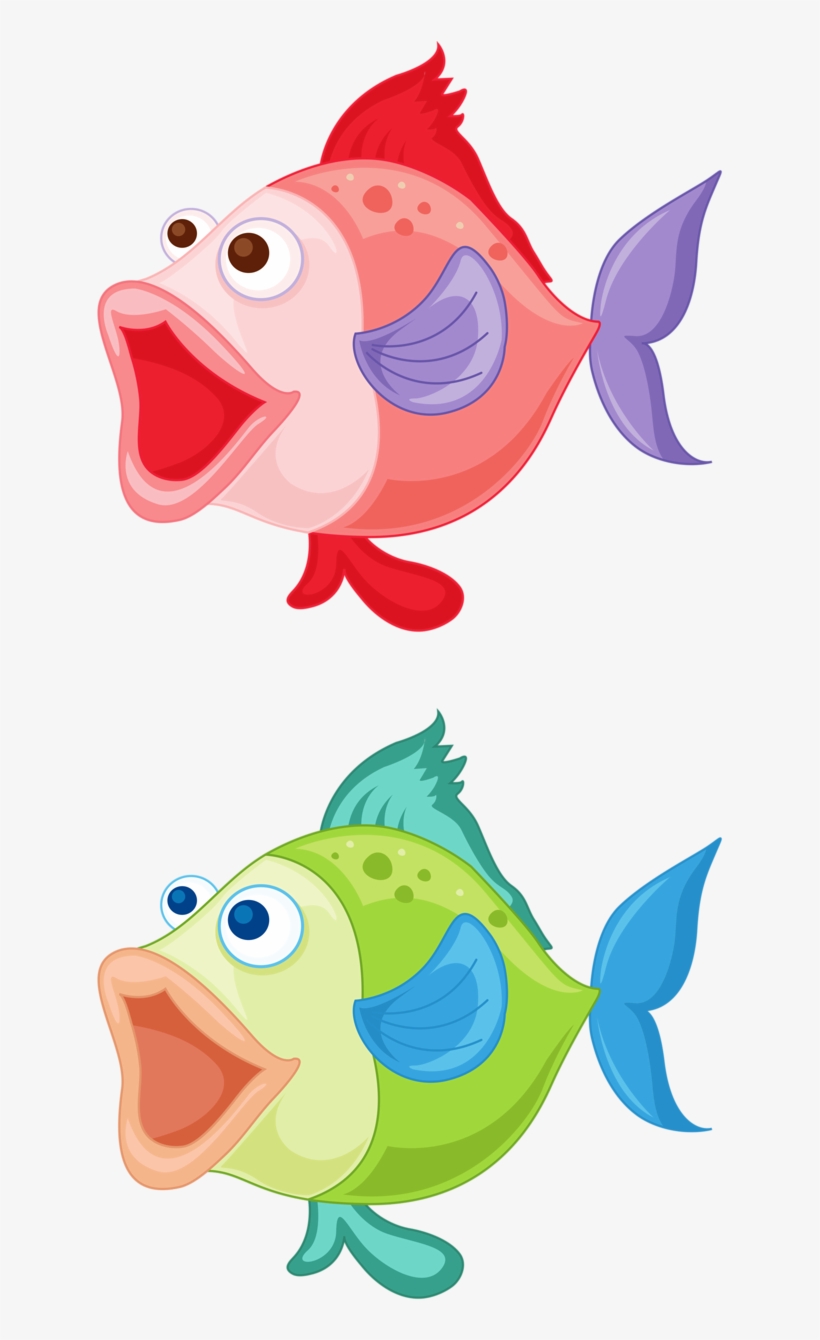 Fish Fish Outline, Fish Drawings, Colorful Fish, Cartoon - Desenho De Peixe Com Boca Aberta, transparent png #2883417