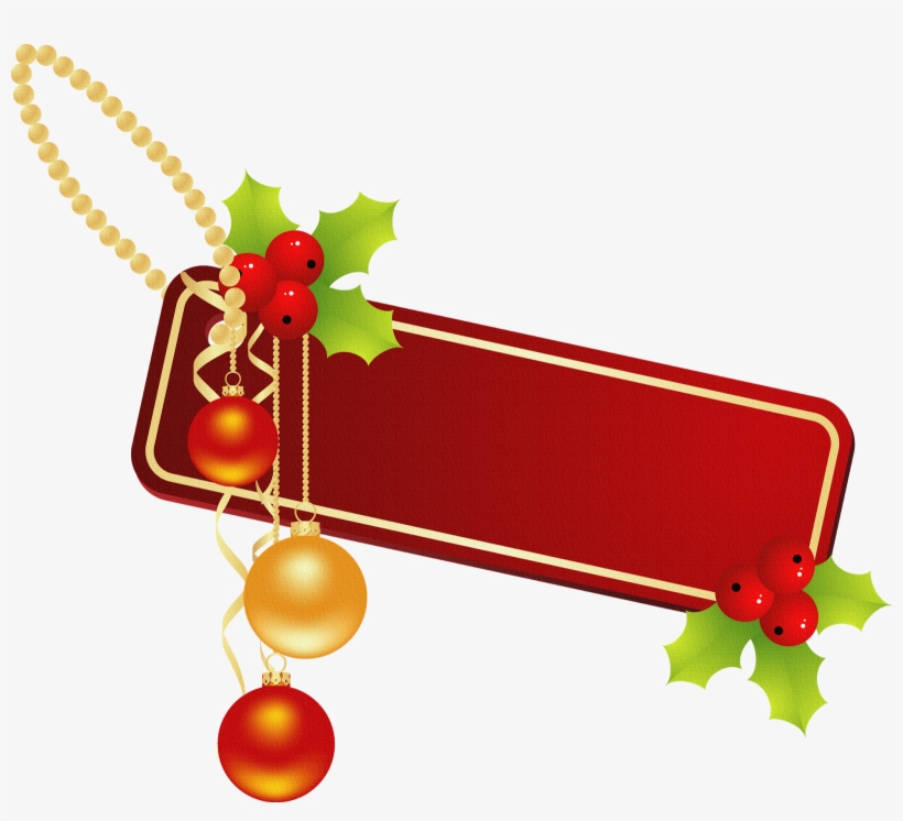 Decoraciones De Navidad En Png - Adornos De Navidad Png, transparent png #2884140