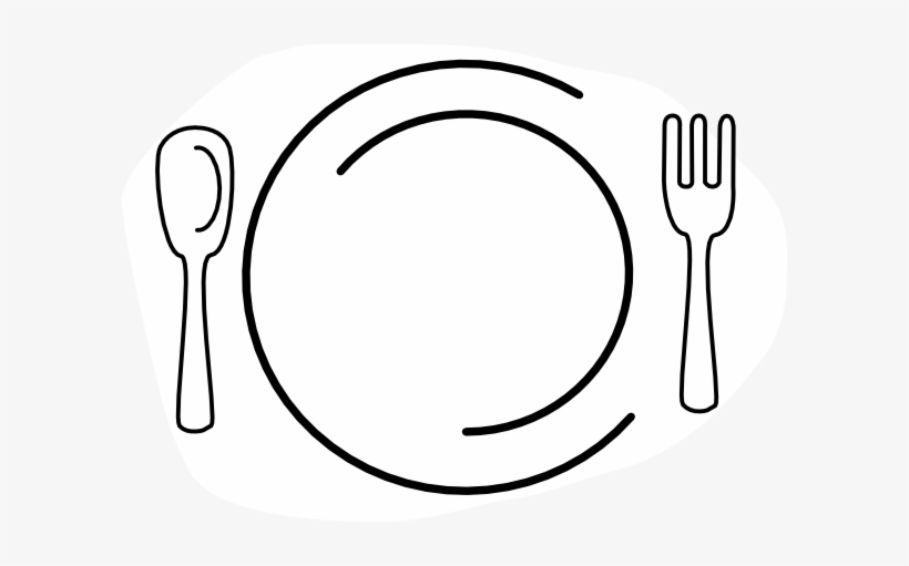 Free Food Clip Art Black And White, transparent png #2884257