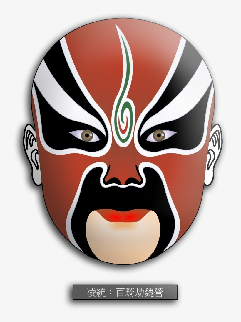China Beijing Opera Face 1 Opera Mask, Pebble Art, - Cantonese Opera Mask Png, transparent png #2884771