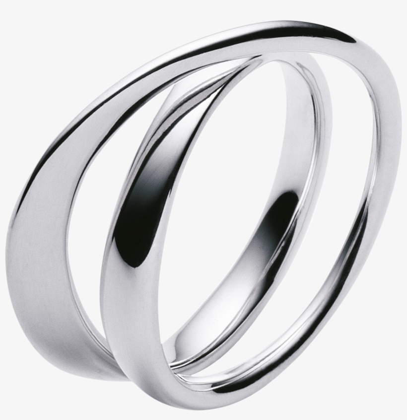 Möbius Ring - Sterling Silver - Silver Wedding Ring Transparent Background, transparent png #2884956