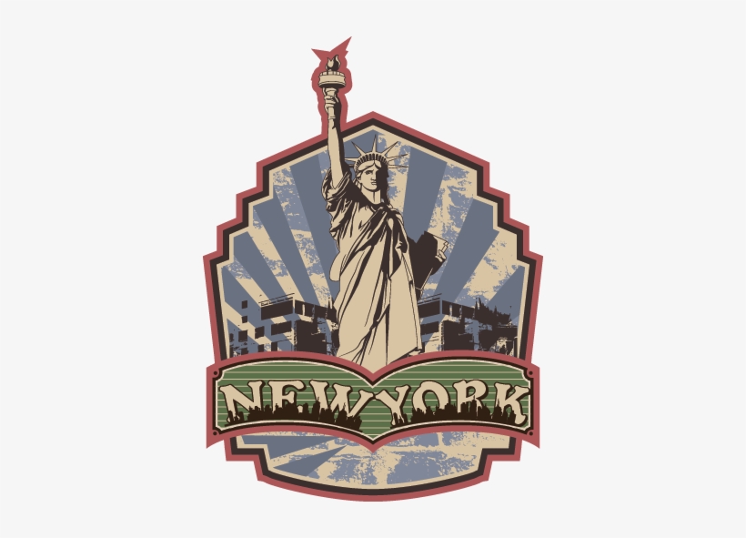 Retro New York Wall Sticker - New York City Throw Blanket, transparent png #2885057