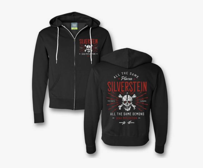 Demons Zip Hoodie - Silverstein Crow, transparent png #2885149