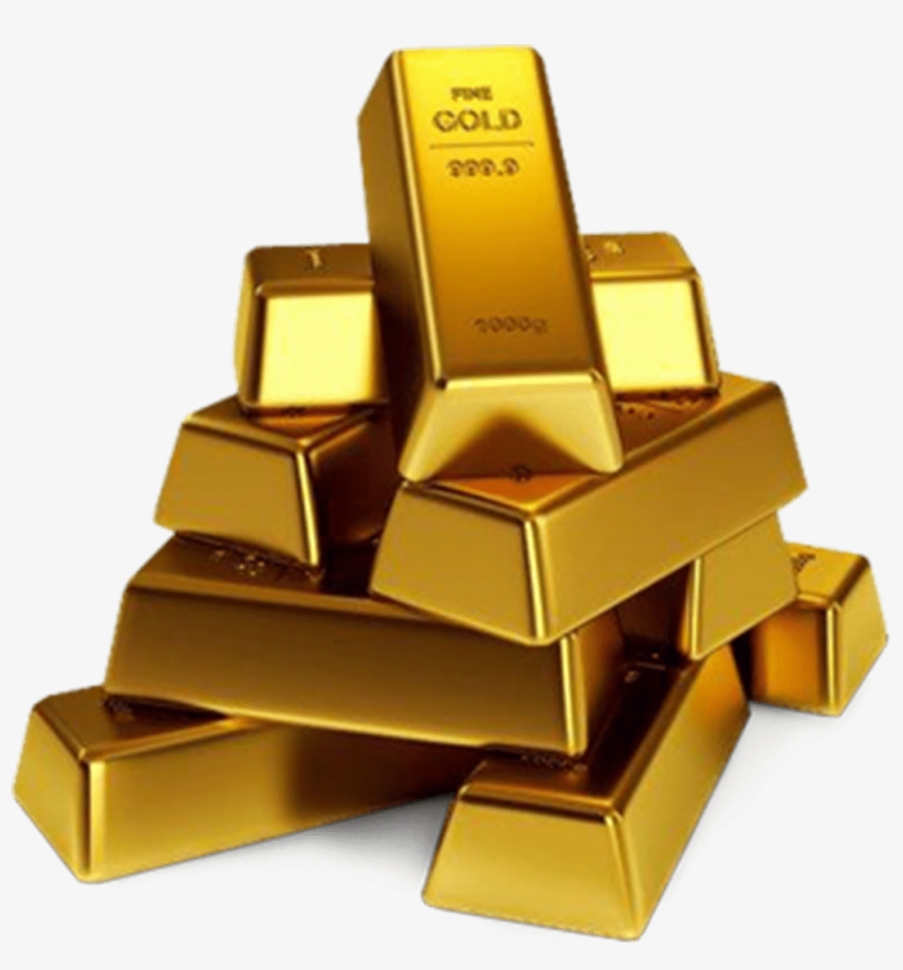 Gold - Stack Of Gold Bars, transparent png #2885737