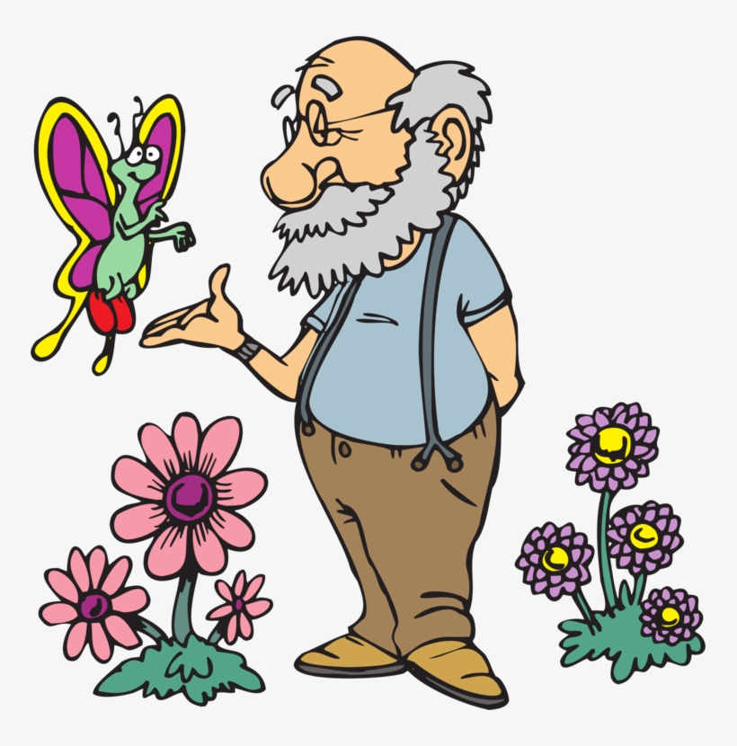 Download Cartoon Drawing Man Illustrator - Nice Old Man Cartoon PNG Image  with No Background 