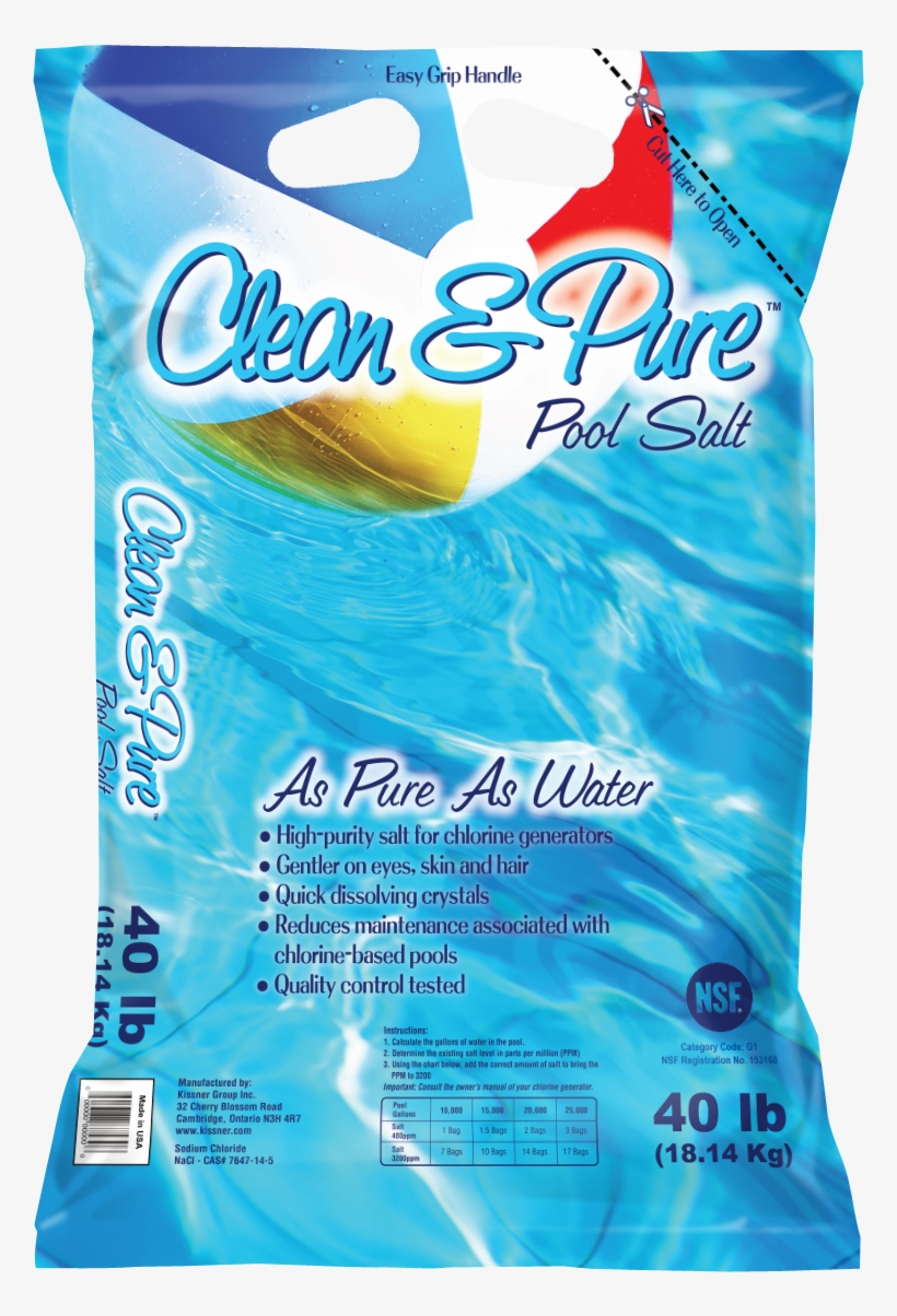 Clean And Pure Pool Salt™ - Pound, transparent png #2886093