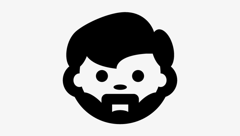 Man Face With Beard Vector - Beard, transparent png #2886352