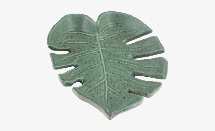 Ceramic Plate Monstera Leaf - Swiss Cheese Plant, transparent png #2886451