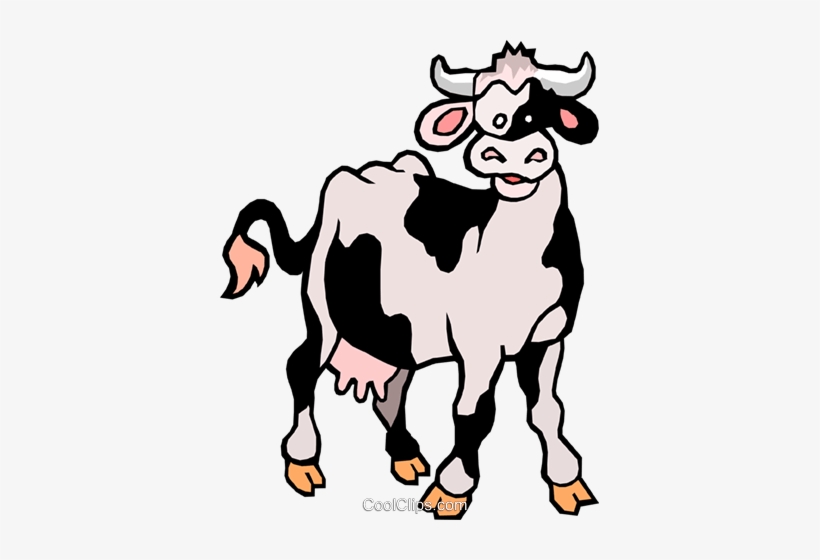 Cartoon Cow Royalty Free Vector Clip Art Illustration - Cow From Gingerbread Man, transparent png #2887319