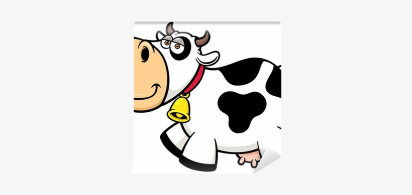 Vector Illustration Of Cartoon Cow Wall Mural • Pixers® - Illustration, transparent png #2887411