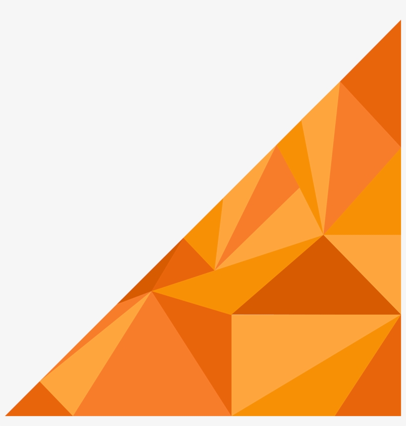X - Triangulos Naranjas Png, transparent png #2887461