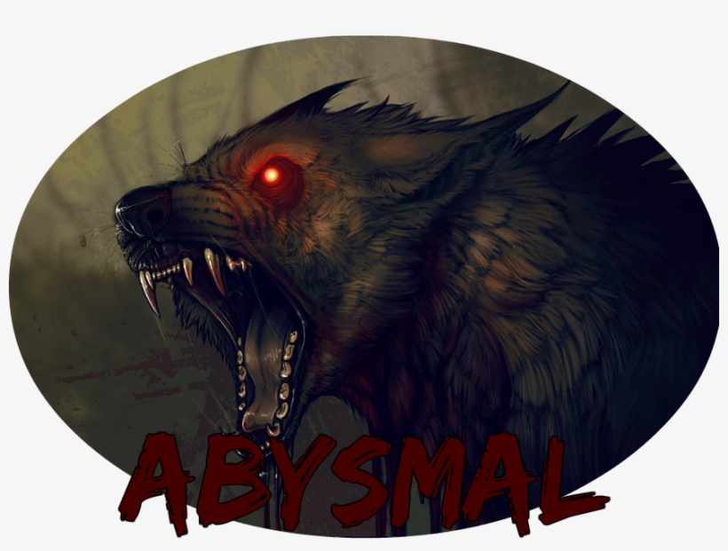 Abysmal Banner - Black Dog With Red Eyes, transparent png #2887655