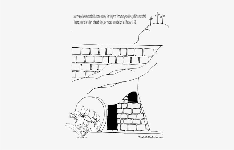 Empty Tomb Color Sheet - Color, transparent png #2887703