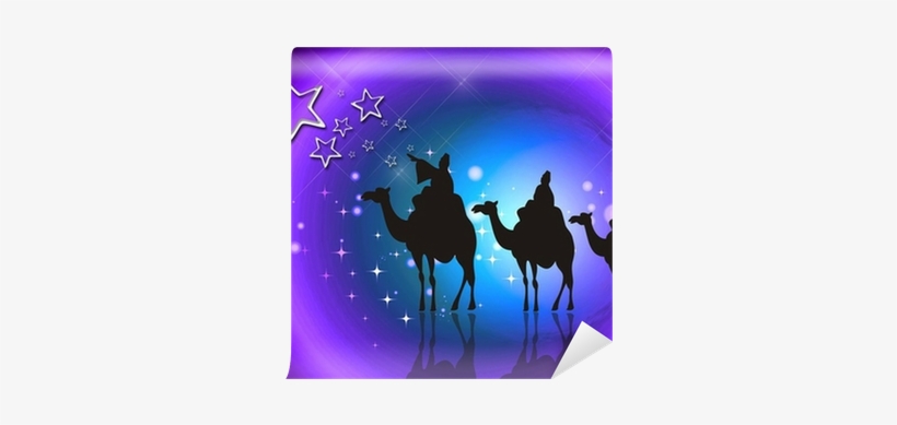 Fondo Navideño Con Los Reyes Magos Y La Estrella De - Christmas Day, transparent png #2887704