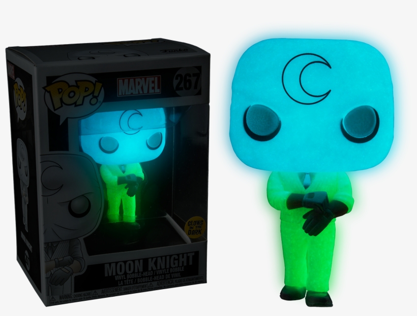 Marvel - Moon Knight Funko Pop Glow, transparent png #2888339