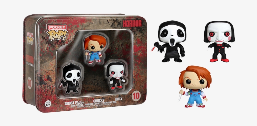 Ghostface, Chucky, Billy Pocket Pop Tin - Pocket Pop Horror, transparent png #2888883
