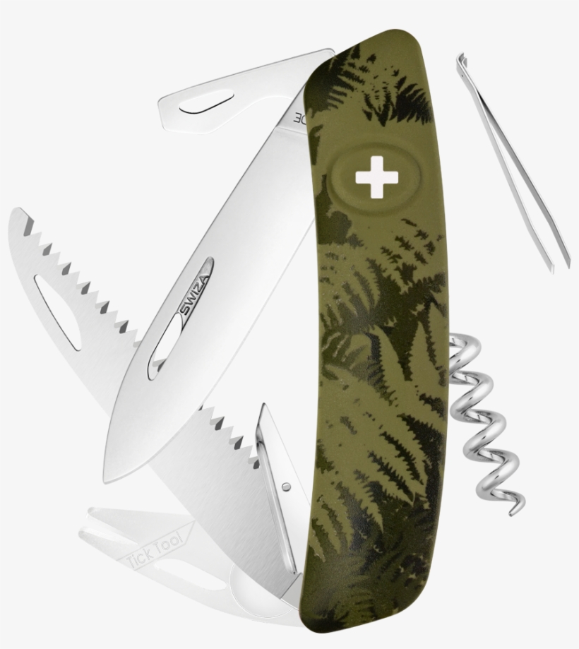 Share - Swiza C02 Silva Swiss Pocket Knife, Green, transparent png #2888884
