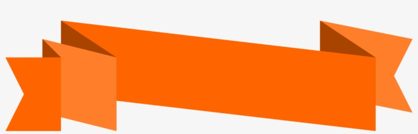 Free Download - Origami Banner Orange Png, transparent png #2889097
