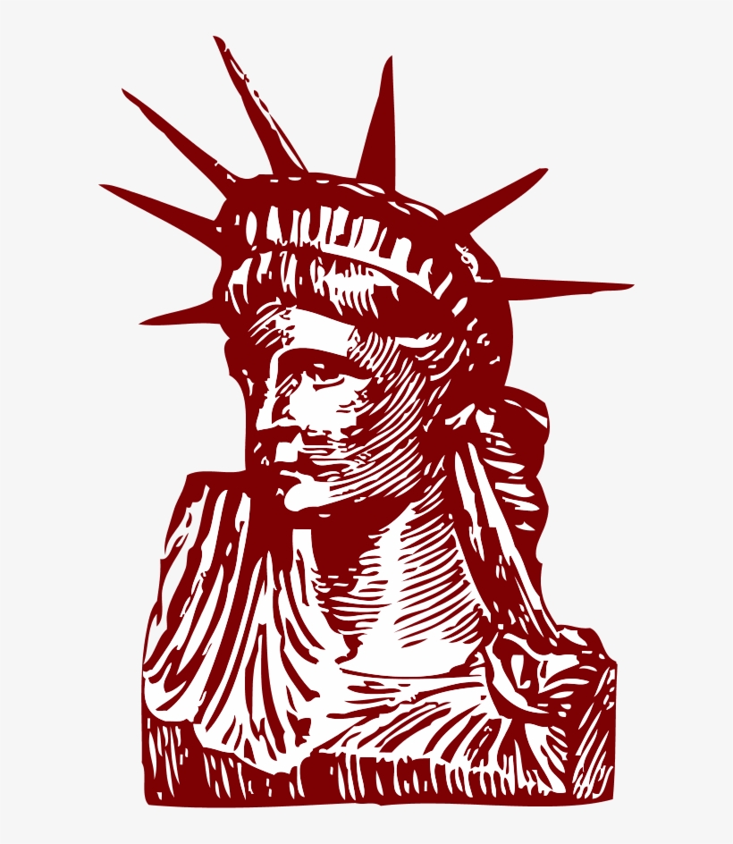 Statue Of Liberty Detail - New York City Coloring Book: Fun Educational City Activity, transparent png #2889816