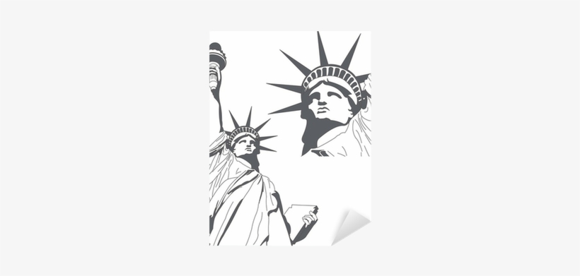 Statue Of Liberty In Very High Detail In Vector Art - Statue Of Liberty Head Icon, transparent png #2889864