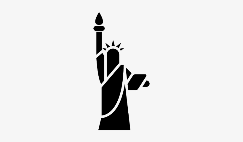 New York Liberty Statue Vector - Icono Estatua De La Libertad, transparent png #2889949