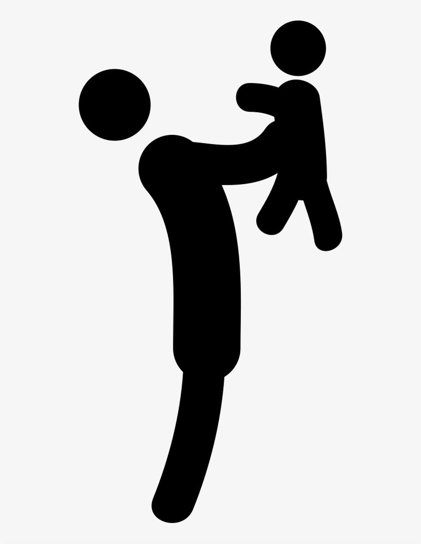 Standing Person With Kid Up In Arms Comments - Child, transparent png #2890061