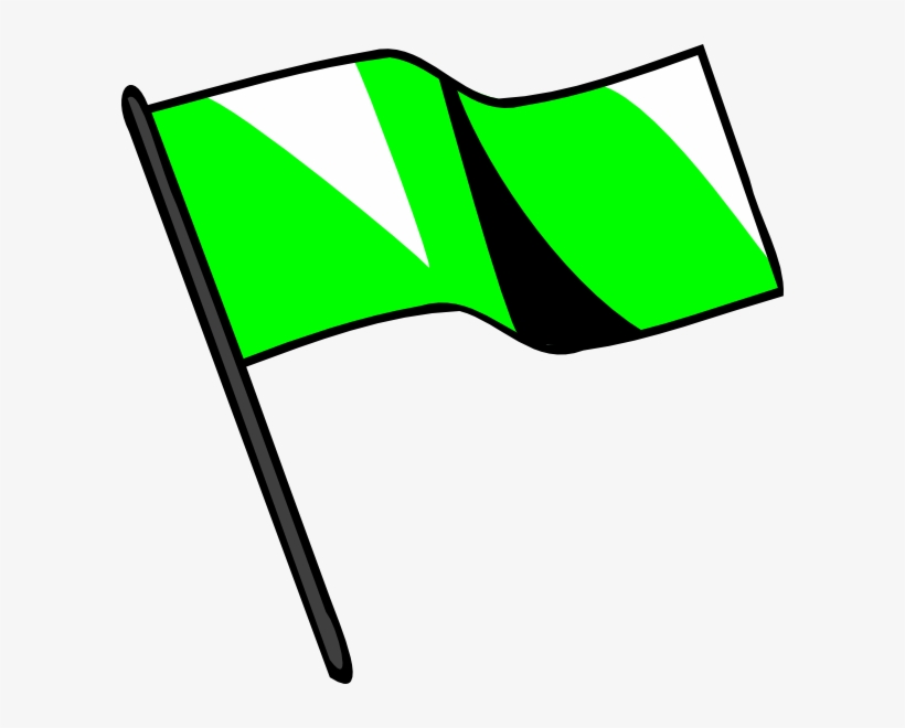 Vector Green Flag - ธง กีฬา สี เขียว, transparent png #2890119