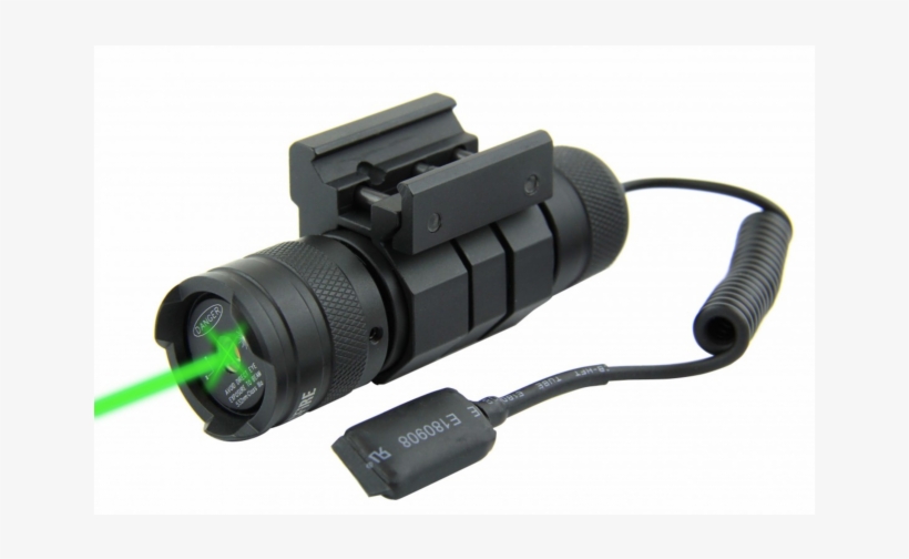 Tacfire Compact Rifle/shotgun Green Laser With Pressure - Tacfire Laser Sights Compact Green Laser W/pressure, transparent png #2890345