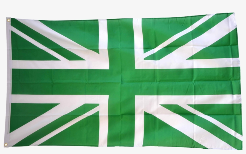 Great Britain Union Jack Green Flag - Online Study In Uk, transparent png #2890347