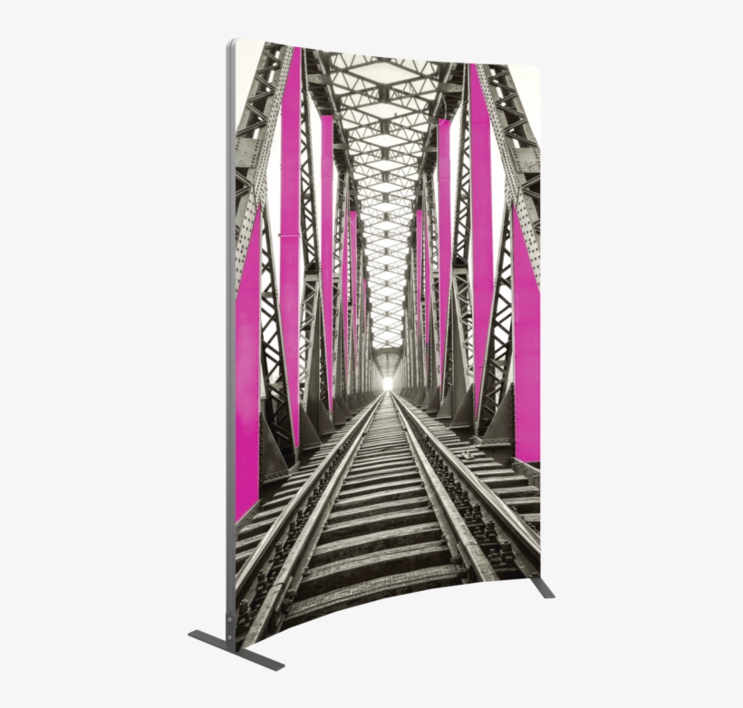 Vector Frame Curved 03 Fabric Banner Display - American Industrial I Framed Print - Black - 126cm, transparent png #2890750