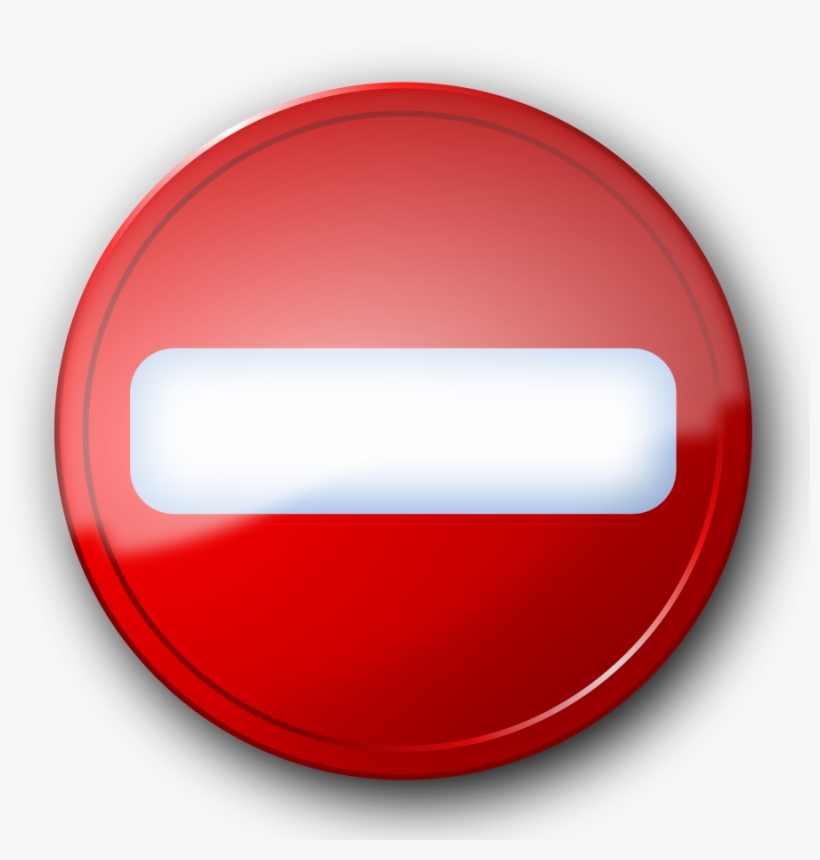 No Entry Clipart - No Entry Sign High Resolution, transparent png #2890830