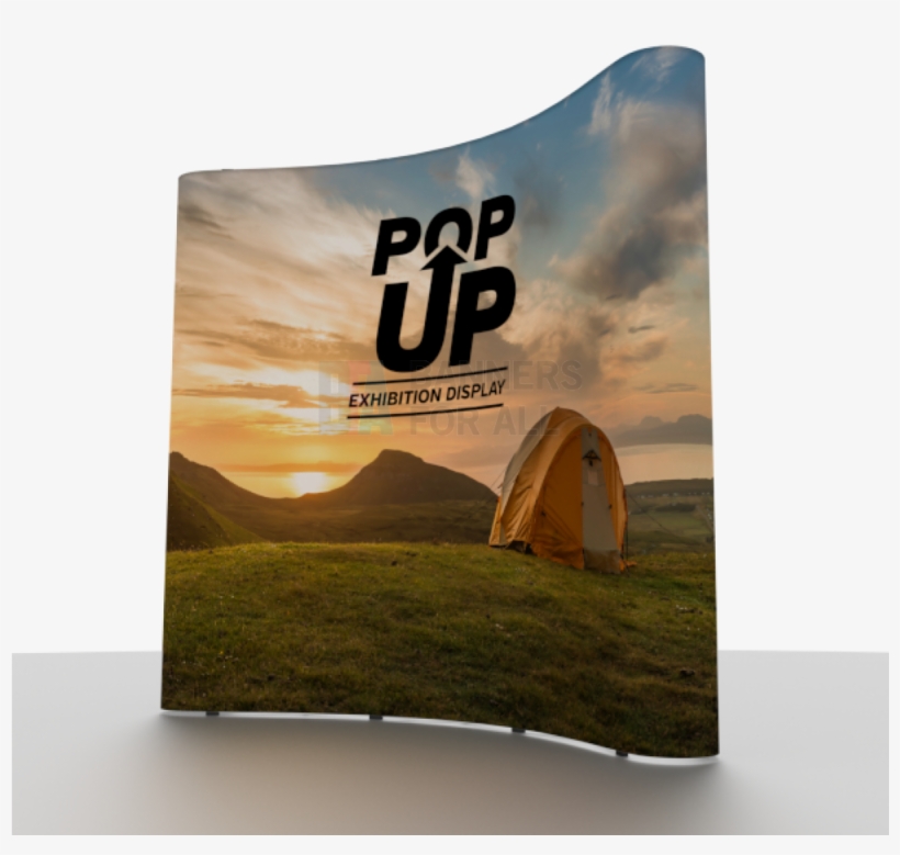 Curved Pop Up Banner, transparent png #2890983