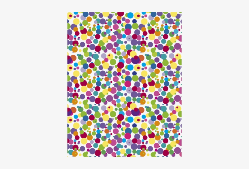 Dot Jumble Scalloped Tissue Paper - Colorful Dots, transparent png #2890987