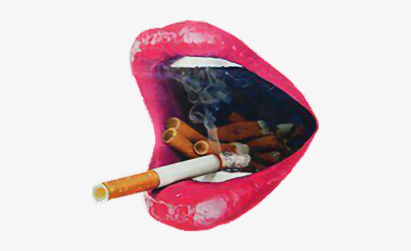 Smoke Cigarro Boca Mouth Tumblr - Anti Smoking, transparent png #2891006